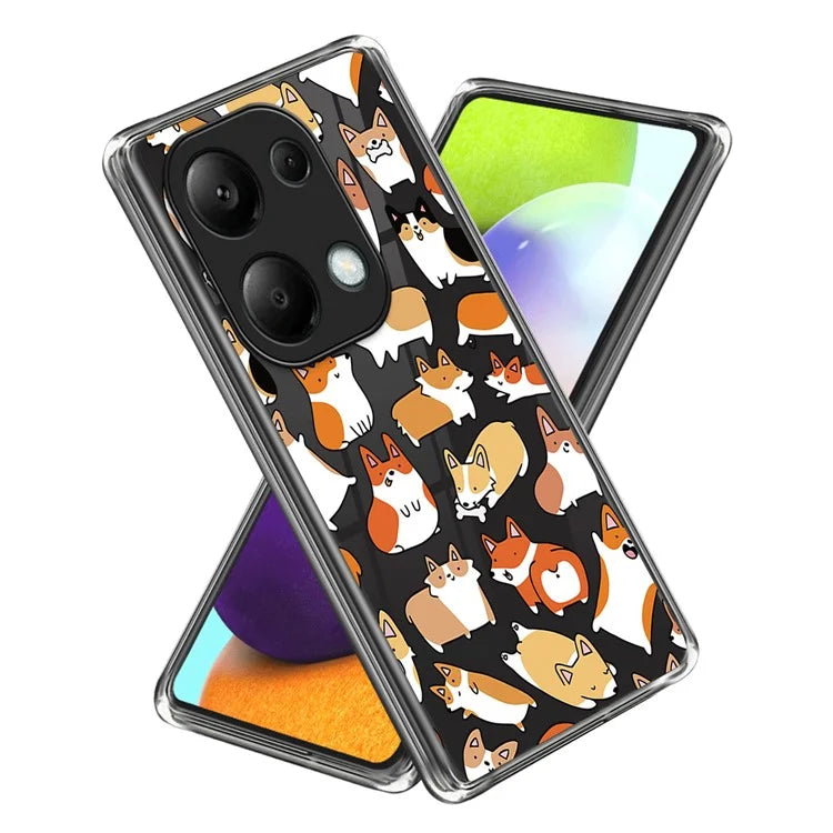 For Xiaomi Redmi Note 13 Pro 4G / Poco M6 Pro 4G TPU Phone Case IMD Pattern Printing Back Cover