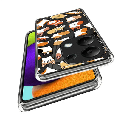 For Xiaomi Redmi Note 13 Pro 4G / Poco M6 Pro 4G TPU Phone Case IMD Pattern Printing Back Cover