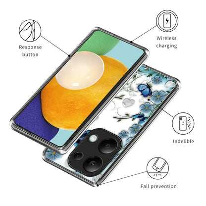 For Xiaomi Redmi Note 13 Pro 4G / Poco M6 Pro 4G TPU Phone Case IMD Pattern Printing Back Cover