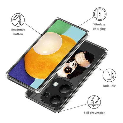 For Xiaomi Redmi Note 13 Pro 4G / Poco M6 Pro 4G TPU Phone Case IMD Pattern Printing Back Cover
