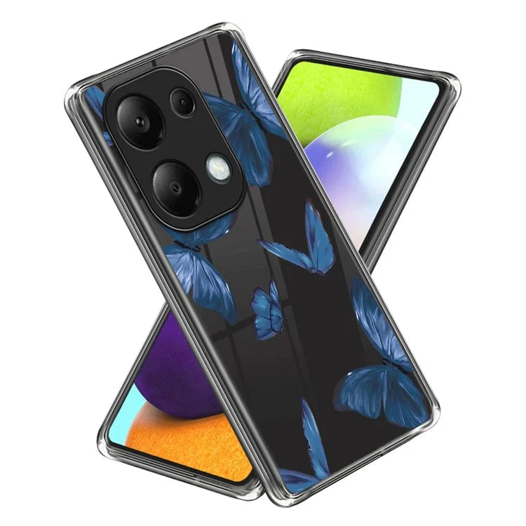 For Xiaomi Redmi Note 13 Pro 4G / Poco M6 Pro 4G TPU Phone Case IMD Pattern Printing Back Cover