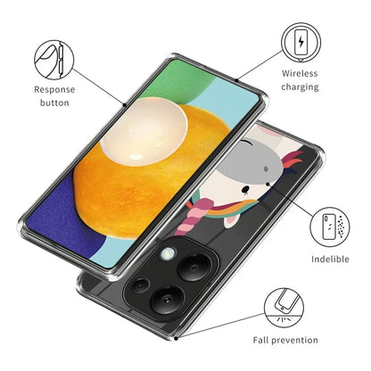 For Xiaomi Redmi Note 13 Pro 4G / Poco M6 Pro 4G TPU Phone Case IMD Pattern Printing Back Cover