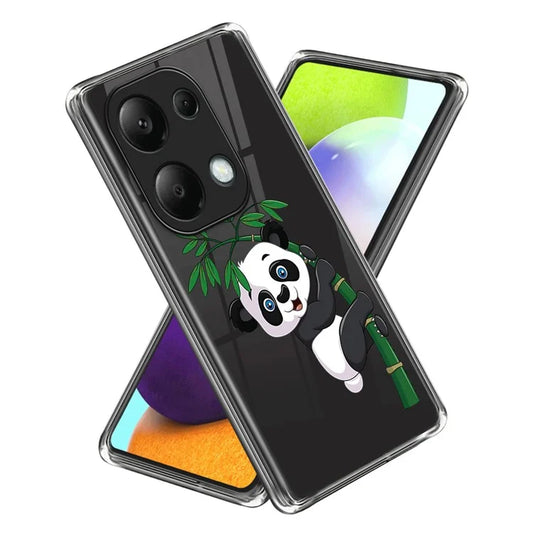 For Xiaomi Redmi Note 13 Pro 4G / Poco M6 Pro 4G TPU Phone Case IMD Pattern Printing Back Cover and Bamboo