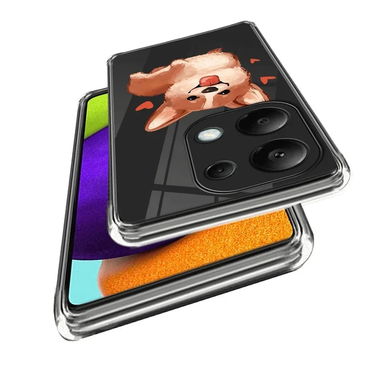 For Xiaomi Redmi Note 13 Pro 4G / Poco M6 Pro 4G TPU Phone Case IMD Pattern Printing Back Cover
