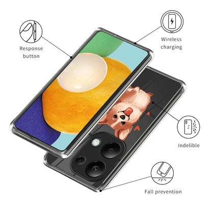 For Xiaomi Redmi Note 13 Pro 4G / Poco M6 Pro 4G TPU Phone Case IMD Pattern Printing Back Cover