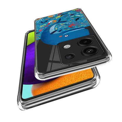 For Xiaomi Redmi Note 13 Pro 5G / Poco X6 5G Soft TPU Case IMD Pattern Printing Phone Cover