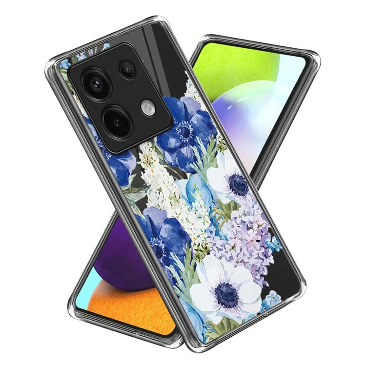 For Xiaomi Redmi Note 13 Pro 5G / Poco X6 5G Soft TPU Case IMD Pattern Printing Phone Cover