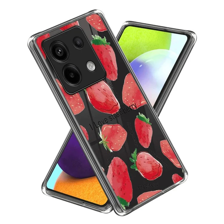 For Xiaomi Redmi Note 13 Pro 5G / Poco X6 5G Soft TPU Case IMD Pattern Printing Phone Cover