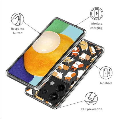 For Xiaomi Redmi Note 13 Pro 5G / Poco X6 5G Soft TPU Case IMD Pattern Printing Phone Cover