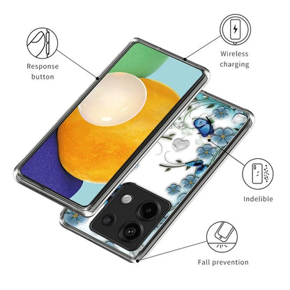 For Xiaomi Redmi Note 13 Pro 5G / Poco X6 5G Soft TPU Case IMD Pattern Printing Phone Cover