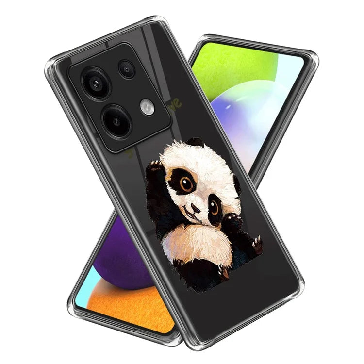 For Xiaomi Redmi Note 13 Pro 5G / Poco X6 5G Soft TPU Case IMD Pattern Printing Phone Cover