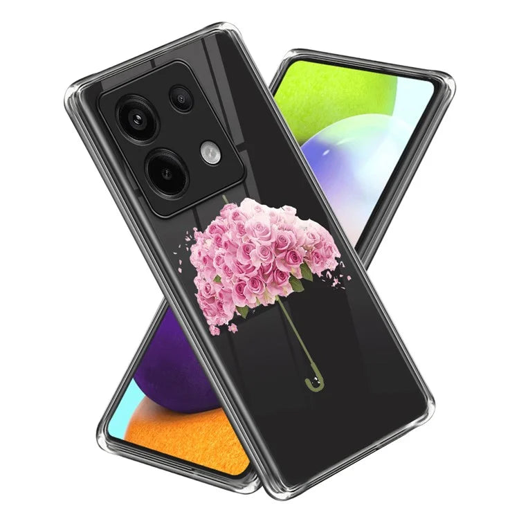 For Xiaomi Redmi Note 13 Pro 5G / Poco X6 5G Soft TPU Case IMD Pattern Printing Phone Cover