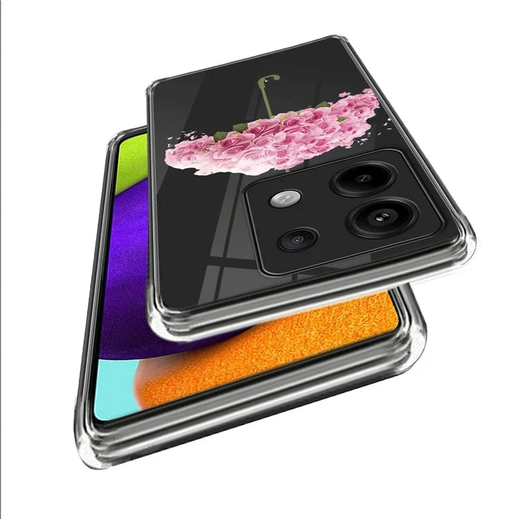 For Xiaomi Redmi Note 13 Pro 5G / Poco X6 5G Soft TPU Case IMD Pattern Printing Phone Cover