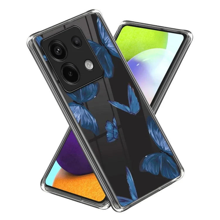 For Xiaomi Redmi Note 13 Pro 5G / Poco X6 5G Soft TPU Case IMD Pattern Printing Phone Cover