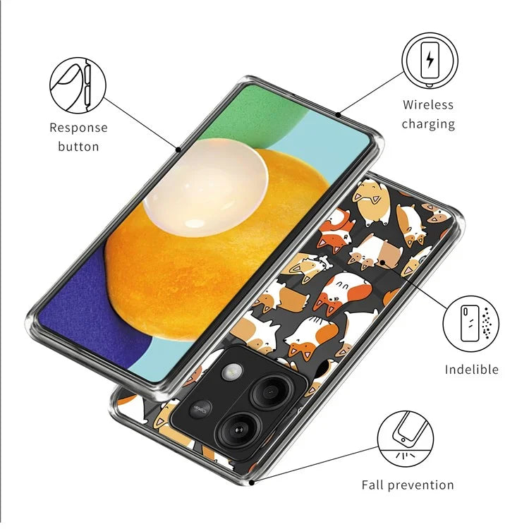 For Xiaomi Redmi Note 13 5G Case Slim Pattern Printed TPU Phone Cover