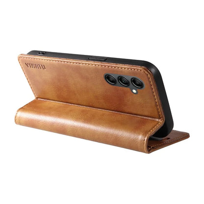 YIKATU YK-006 For Samsung Galaxy A24 4G (162.1 X 77.6 X 8.3mm) Phone Case Litchi Texture Leather Flip Wallet Cover