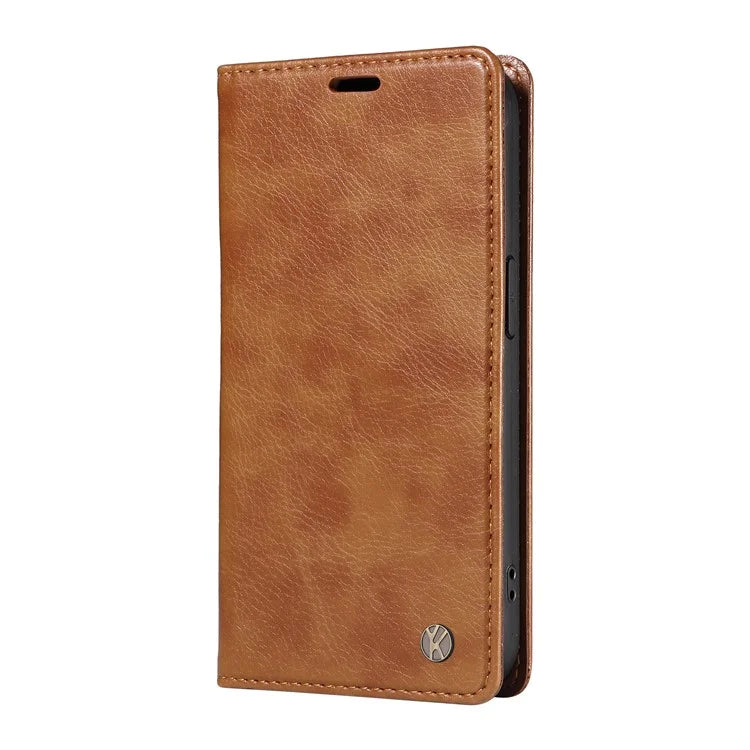 YIKATU YK-006 For Samsung Galaxy A24 4G (162.1 X 77.6 X 8.3mm) Phone Case Litchi Texture Leather Flip Wallet Cover