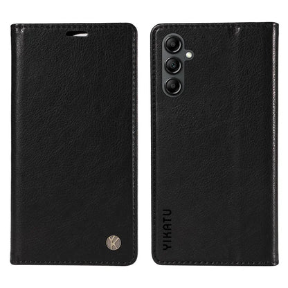 YIKATU YK-006 For Samsung Galaxy A24 4G (162.1 X 77.6 X 8.3mm) Phone Case Litchi Texture Leather Flip Wallet Cover