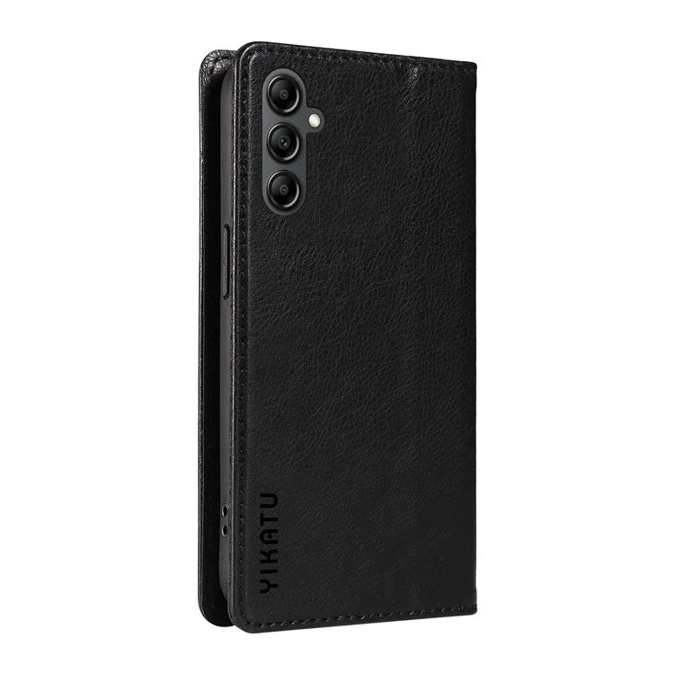 YIKATU YK-006 For Samsung Galaxy A24 4G (162.1 X 77.6 X 8.3mm) Phone Case Litchi Texture Leather Flip Wallet Cover