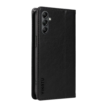 YIKATU YK-006 For Samsung Galaxy A24 4G (162.1 X 77.6 X 8.3mm) Phone Case Litchi Texture Leather Flip Wallet Cover