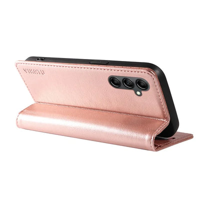 YIKATU YK-006 For Samsung Galaxy A24 4G (162.1 X 77.6 X 8.3mm) Phone Case Litchi Texture Leather Flip Wallet Cover