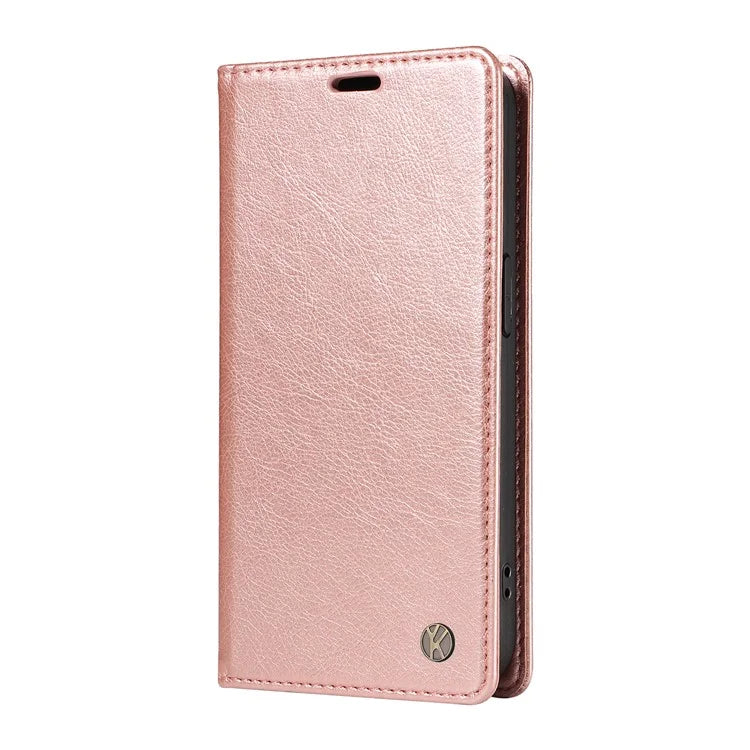 YIKATU YK-006 For Samsung Galaxy A24 4G (162.1 X 77.6 X 8.3mm) Phone Case Litchi Texture Leather Flip Wallet Cover