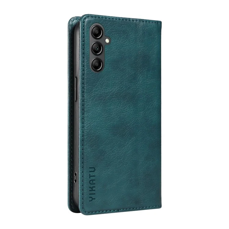 YIKATU YK-006 For Samsung Galaxy A24 4G (162.1 X 77.6 X 8.3mm) Phone Case Litchi Texture Leather Flip Wallet Cover