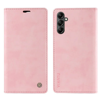 YIKATU YK-006 For Samsung Galaxy A24 4G (162.1 X 77.6 X 8.3mm) Phone Case Litchi Texture Leather Flip Wallet Cover