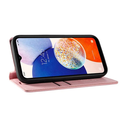 YIKATU YK-006 For Samsung Galaxy A24 4G (162.1 X 77.6 X 8.3mm) Phone Case Litchi Texture Leather Flip Wallet Cover