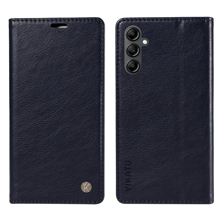 YIKATU YK-006 For Samsung Galaxy A24 4G (162.1 X 77.6 X 8.3mm) Phone Case Litchi Texture Leather Flip Wallet Cover