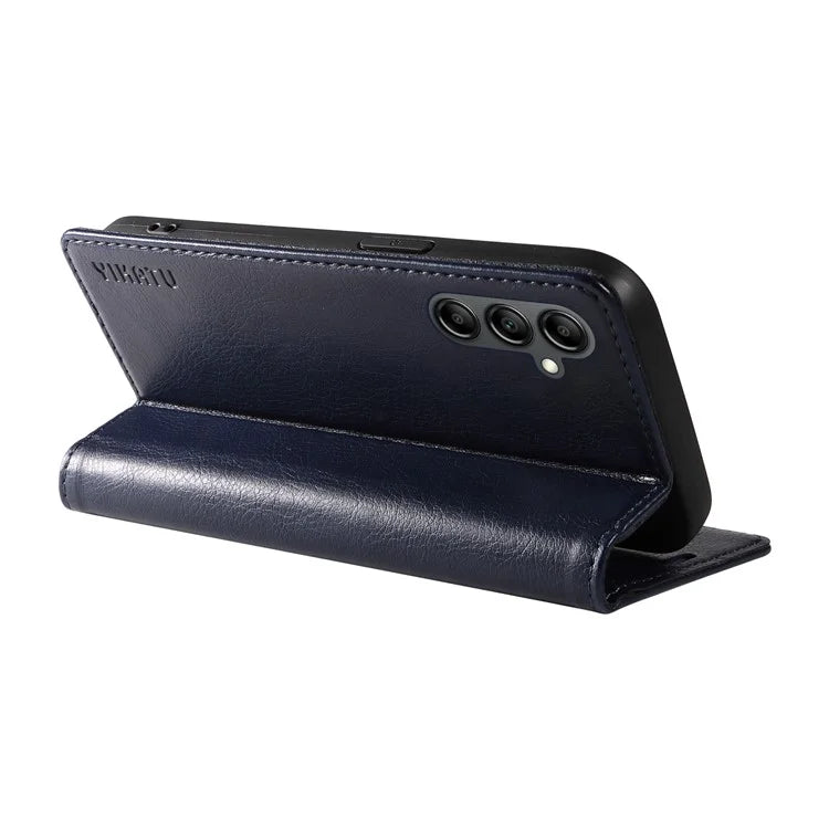 YIKATU YK-006 For Samsung Galaxy A24 4G (162.1 X 77.6 X 8.3mm) Phone Case Litchi Texture Leather Flip Wallet Cover