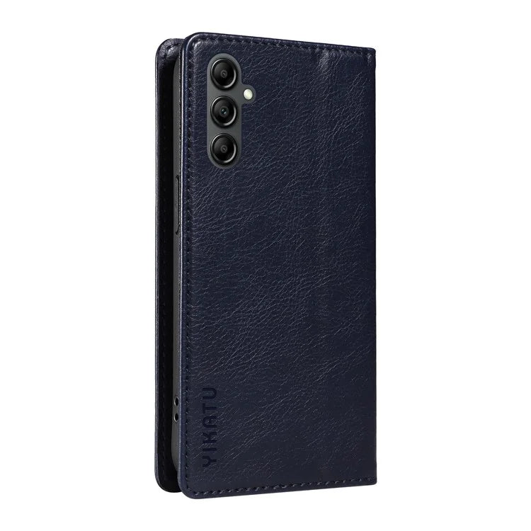 YIKATU YK-006 For Samsung Galaxy A24 4G (162.1 X 77.6 X 8.3mm) Phone Case Litchi Texture Leather Flip Wallet Cover