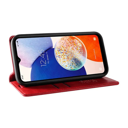 YIKATU YK-006 For Samsung Galaxy A24 4G (162.1 X 77.6 X 8.3mm) Phone Case Litchi Texture Leather Flip Wallet Cover
