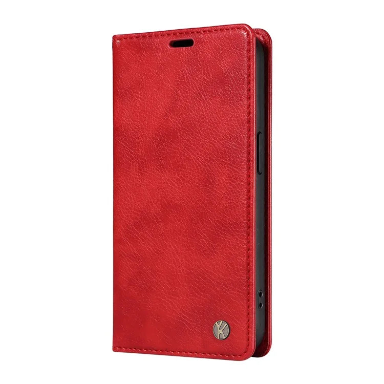 YIKATU YK-006 For Samsung Galaxy A24 4G (162.1 X 77.6 X 8.3mm) Phone Case Litchi Texture Leather Flip Wallet Cover