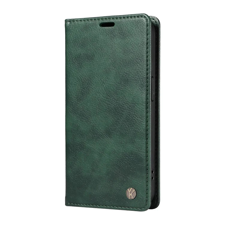YIKATU YK-006 For Samsung Galaxy A24 4G (162.1 X 77.6 X 8.3mm) Phone Case Litchi Texture Leather Flip Wallet Cover