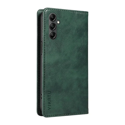 YIKATU YK-006 For Samsung Galaxy A24 4G (162.1 X 77.6 X 8.3mm) Phone Case Litchi Texture Leather Flip Wallet Cover
