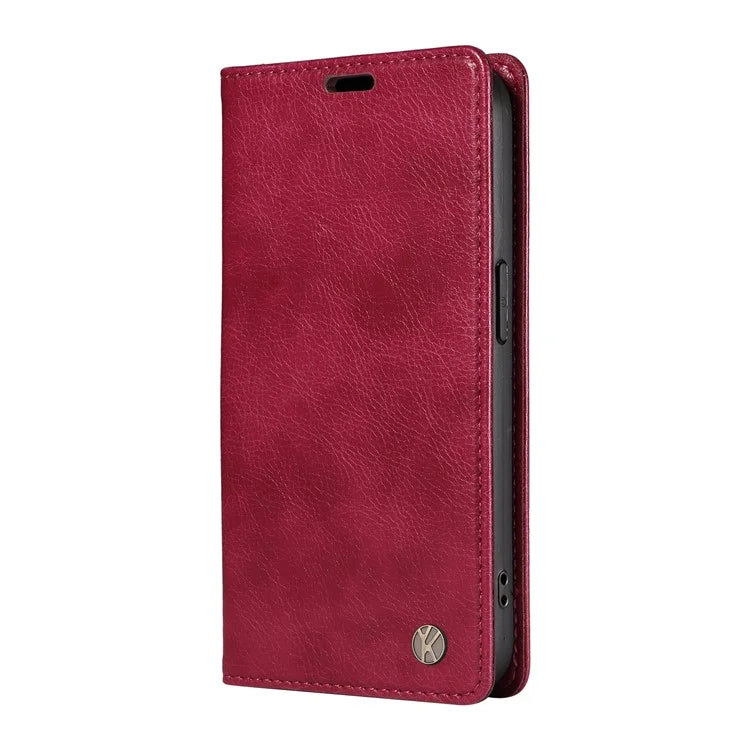 YIKATU YK-006 For Samsung Galaxy A24 4G (162.1 X 77.6 X 8.3mm) Phone Case Litchi Texture Leather Flip Wallet Cover