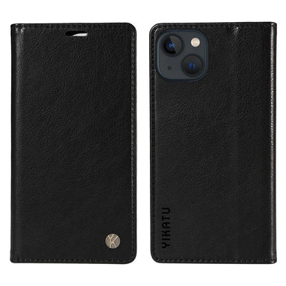 YIKATU YK-006 For iPhone 13 Wallet Case Anti-Scratch Leather Phone Cover