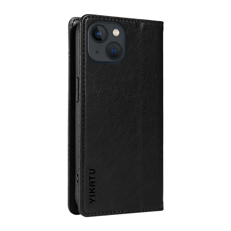 YIKATU YK-006 For iPhone 13 Wallet Case Anti-Scratch Leather Phone Cover