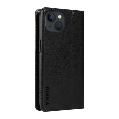 YIKATU YK-006 For iPhone 13 Wallet Case Anti-Scratch Leather Phone Cover