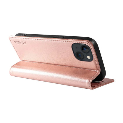 YIKATU YK-006 For iPhone 13 Wallet Case Anti-Scratch Leather Phone Cover