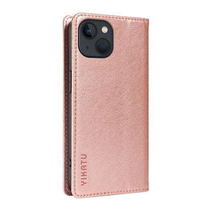 YIKATU YK-006 For iPhone 13 Wallet Case Anti-Scratch Leather Phone Cover