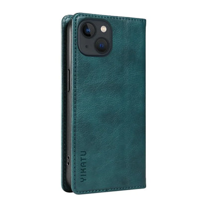 YIKATU YK-006 For iPhone 13 Wallet Case Anti-Scratch Leather Phone Cover
