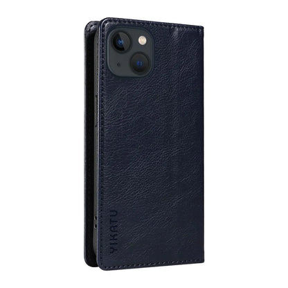 YIKATU YK-006 For iPhone 13 Wallet Case Anti-Scratch Leather Phone Cover