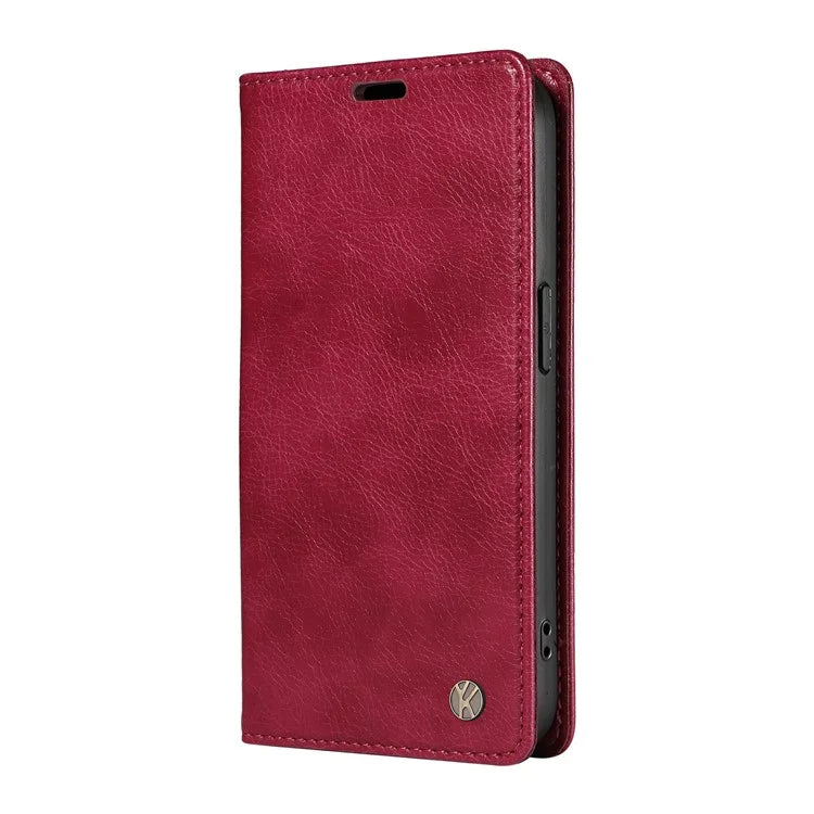 YIKATU YK-006 For iPhone 13 Wallet Case Anti-Scratch Leather Phone Cover