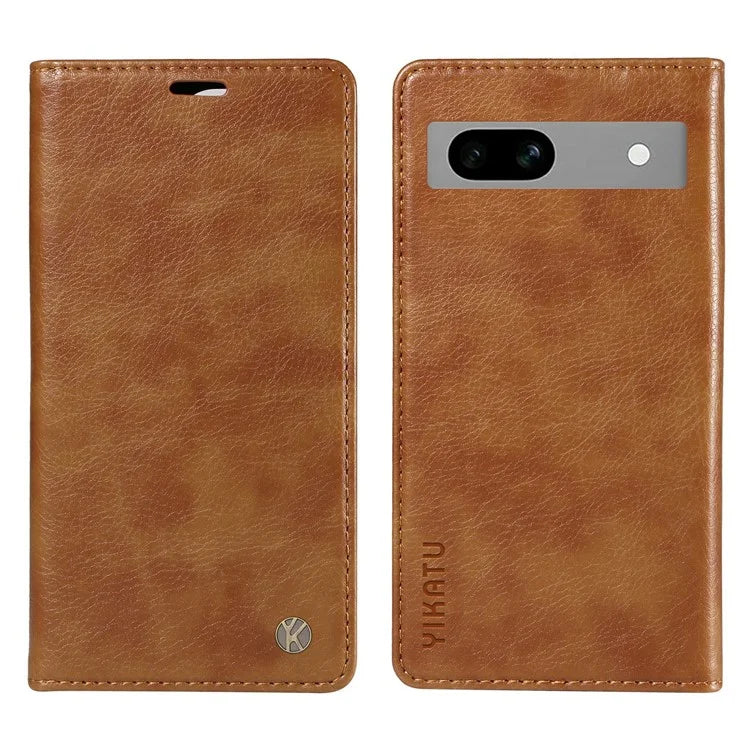YIKATU YK-006 For Google Pixel 7a Case Protective Leather Wallet Phone Cover