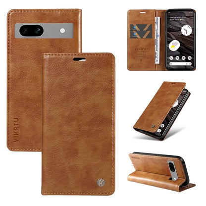 YIKATU YK-006 For Google Pixel 7a Case Protective Leather Wallet Phone Cover