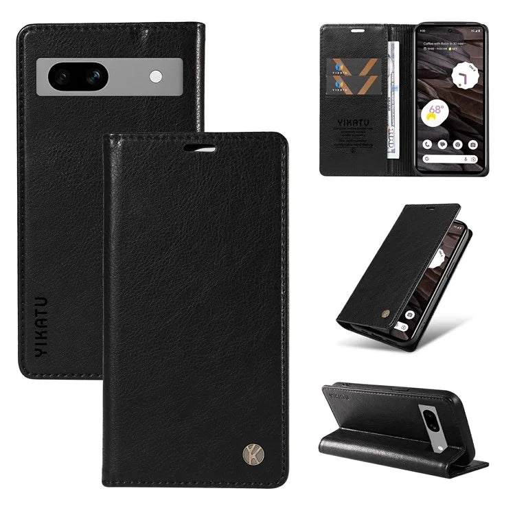 YIKATU YK-006 For Google Pixel 7a Case Protective Leather Wallet Phone Cover