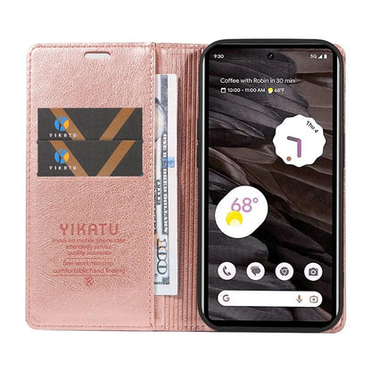 YIKATU YK-006 For Google Pixel 7a Case Protective Leather Wallet Phone Cover