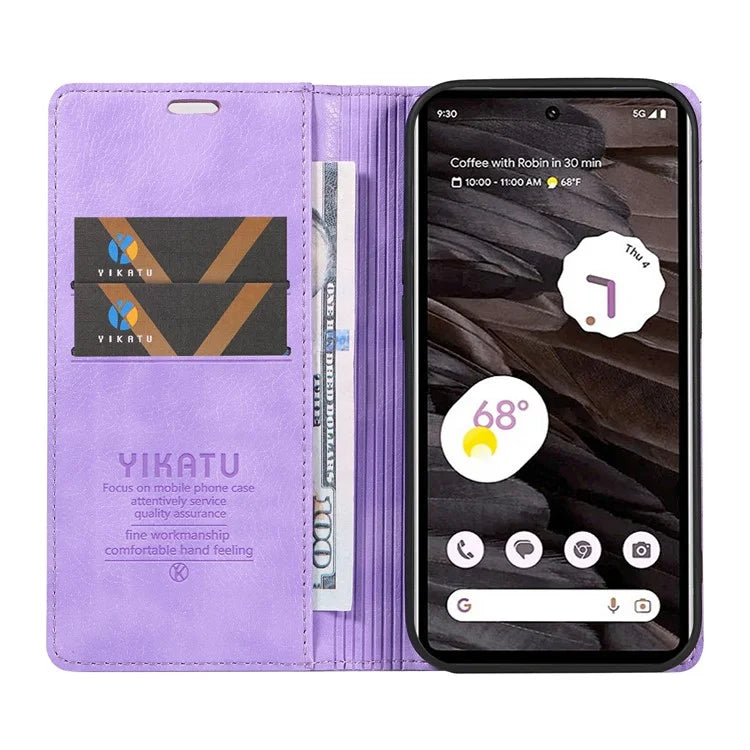 YIKATU YK-006 For Google Pixel 7a Case Protective Leather Wallet Phone Cover